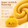 Plush Dumpling Kawaii Kuschelkissen weich & knautschig 20 cm gelb