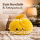 Plush Dumpling Kawaii Kuschelkissen weich & knautschig 20 cm gelb