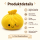 Plush Dumpling Kawaii Kuschelkissen weich & knautschig 35 cm gelb