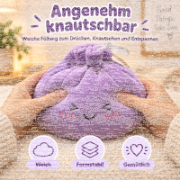 Plush Dumpling Kawaii Kuschelkissen weich & knautschig 15 cm lila