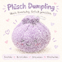 Plush Dumpling Kawaii Kuschelkissen weich & knautschig 15 cm lila