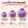 Plush Dumpling Kawaii Kuschelkissen weich & knautschig 15 cm lila