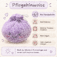 Plush Dumpling Kawaii Kuschelkissen weich & knautschig 35 cm lila