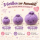 Plush Dumpling Kawaii Kuschelkissen weich & knautschig 35 cm lila