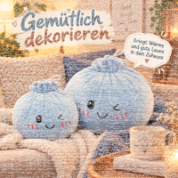 Plush Dumpling Kawaii Kuschelkissen weich & knautschig 20 cm blau