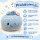 Plush Dumpling Kawaii Kuschelkissen weich & knautschig 20 cm blau