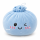 Plush Dumpling Kawaii Kuschelkissen weich & knautschig 35 cm blau