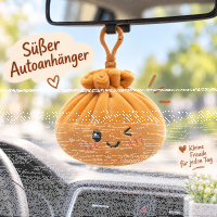 Plush Dumpling Kawaii Bagclip Taschenanhänger Schlüsselanhänger 12 cm braun