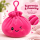 Plush Dumpling Kawaii Bagclip Taschenanhänger Schlüsselanhänger 12 cm pink