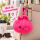 Plush Dumpling Kawaii Bagclip Taschenanhänger Schlüsselanhänger 12 cm pink