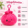 Plush Dumpling Kawaii Bagclip Taschenanhänger Schlüsselanhänger 12 cm pink