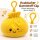 Plush Dumpling Kawaii Bagclip Taschenanhänger Schlüsselanhänger 12 cm gelb