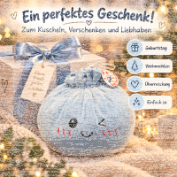 Plüschente Kuscheltier mit Schildkröten-Rucksack gelb 40 cm