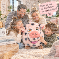 Plüschschwein Hausschwein Kuscheltier rosa XXL Stofftier Schwein stehend gepunktet 55 cm