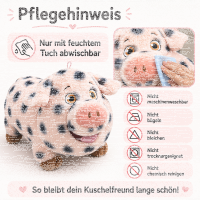 Plüschschwein Hausschwein Kuscheltier rosa XXL Stofftier Schwein stehend gepunktet 55 cm