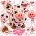 Plüschschwein Hausschwein Kuscheltier rosa XXL Stofftier Schwein stehend gepunktet 55 cm
