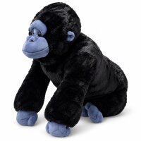 Plüschgorilla Kuscheltier Stofftier schwarz blau 70...
