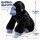 Plüschgorilla Kuscheltier Stofftier schwarz blau 70 cm – weich, groß & kuschelig