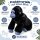 Plüschgorilla Kuscheltier Stofftier schwarz blau 70 cm – weich, groß & kuschelig