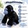 Plüschgorilla Kuscheltier Stofftier schwarz blau 70 cm – weich, groß & kuschelig