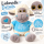 Großes Kuscheltier Schaf 75 cm, XL Plüschtier extra weich, mit Shirt Blau Be Happy