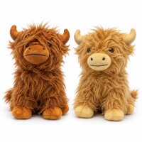 Highland Kuh Galloway Bulle braun Stofftier 24 cm...