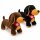 Plüsch Dackel 35 cm Kuscheltier – weicher Kuschelhund mit Halstuch | Farbe zufällig