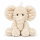 Kuscheltier Elefant zottelig Beige 20 cm Stofftier superweich – Kuscheltier Plüschtier Geschenkidee