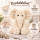 Kuscheltier Elefant zottelig Beige 20 cm Stofftier superweich – Kuscheltier Plüschtier Geschenkidee