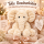 Kuscheltier Elefant zottelig Beige 20 cm Stofftier superweich – Kuscheltier Plüschtier Geschenkidee