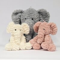 Kuscheltier Elefant zottelig Beige 35 cm Stofftier...