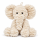 Kuscheltier Elefant zottelig Beige 35 cm Stofftier superweich – Kuscheltier Plüschtier Geschenkidee