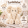 Kuscheltier Elefant zottelig Beige 60 cm Stofftier superweich – Kuscheltier Plüschtier Geschenkidee