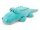 Kuscheltier Krokodil Alligator Plüschtier weich 45 cm liegend mint türkis