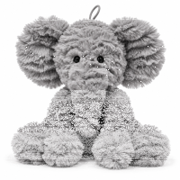 Kuscheltier Elefant zottelig grau 60 cm Stofftier...
