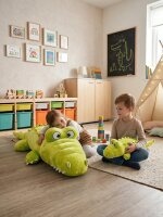 XXL Kuscheltier Riesen Krokodil Alligator großes Plüschtier weich 120 cm liegend Grün