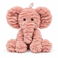 Kuscheltier Elefant zottelig rosa 20 cm Stofftier...