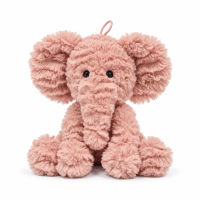 Kuscheltier Elefant zottelig rosa 20 cm Stofftier...