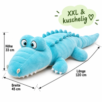 XXL Kuscheltier Riesen Krokodil Alligator großes...