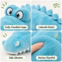 XXL Kuscheltier Riesen Krokodil Alligator großes Plüschtier weich 120 cm liegend mint türkis