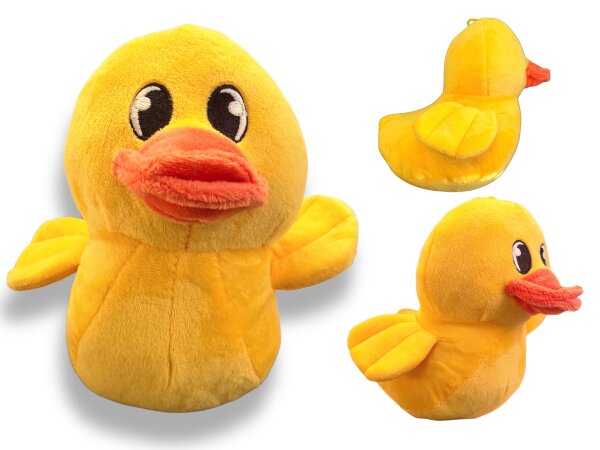 Badeente Kuscheltier Plüschente Ente Trendtier süße Deko Ente 20cm gelb