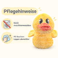 Badeente Kuscheltier Plüschente Ente Trendtier süße Deko Ente 20cm gelb