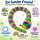 Plüschtier Plüschschlange XXL Plüsch-Schlange weich gefüllt, ideal zum Trösten Kuscheln Einschlafhilfe Toys Schlange Snake Kuscheltier Regenbogen bunt 200 cm
