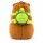 Capybara Kuscheltier braun Figur Plüsch 100 cm Plüsch Capybara mit Schildkröten Rucksack