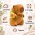 Capybara Kuscheltier braun Figur Plüsch 100 cm Plüsch Capybara mit Schildkröten Rucksack