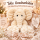 Kuscheltier Elefant zottelig Beige 23 cm Stofftier superweich – Kuscheltier Plüschtier Geschenkidee