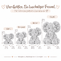 Kuscheltier Elefant zottelig grau 23 cm Stofftier superweich – Kuscheltier Plüschtier Geschenkidee
