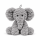Kuscheltier Elefant zottelig grau 23 cm Stofftier superweich – Kuscheltier Plüschtier Geschenkidee