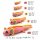 Axolotl Echse Molch Kuscheltier Figur Plüsch Tintenfisch Spiel Puppe XL 120 cm Plüschtier Püsch Wassertier orange neu