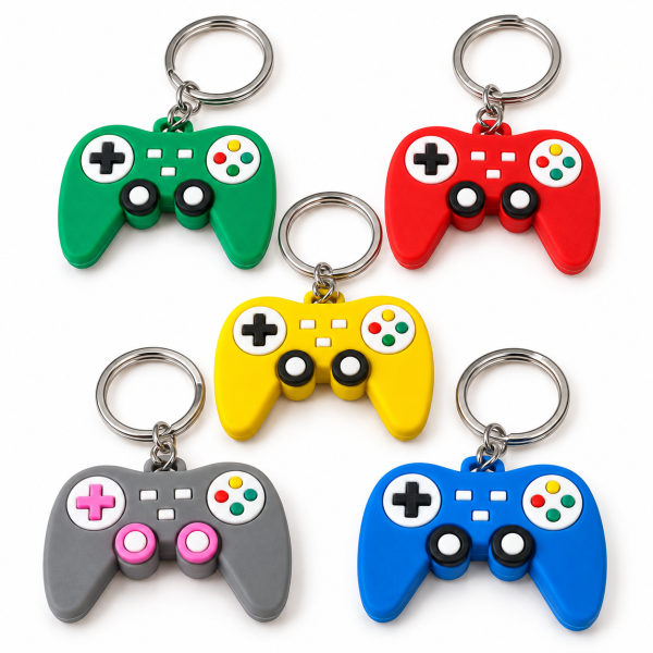 3D Gamepad Schlüsselanhänger Controller Anhänger Zufallsfarbe 5 cm